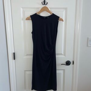 Theory Black Sleeveless Sheath Mini Dress